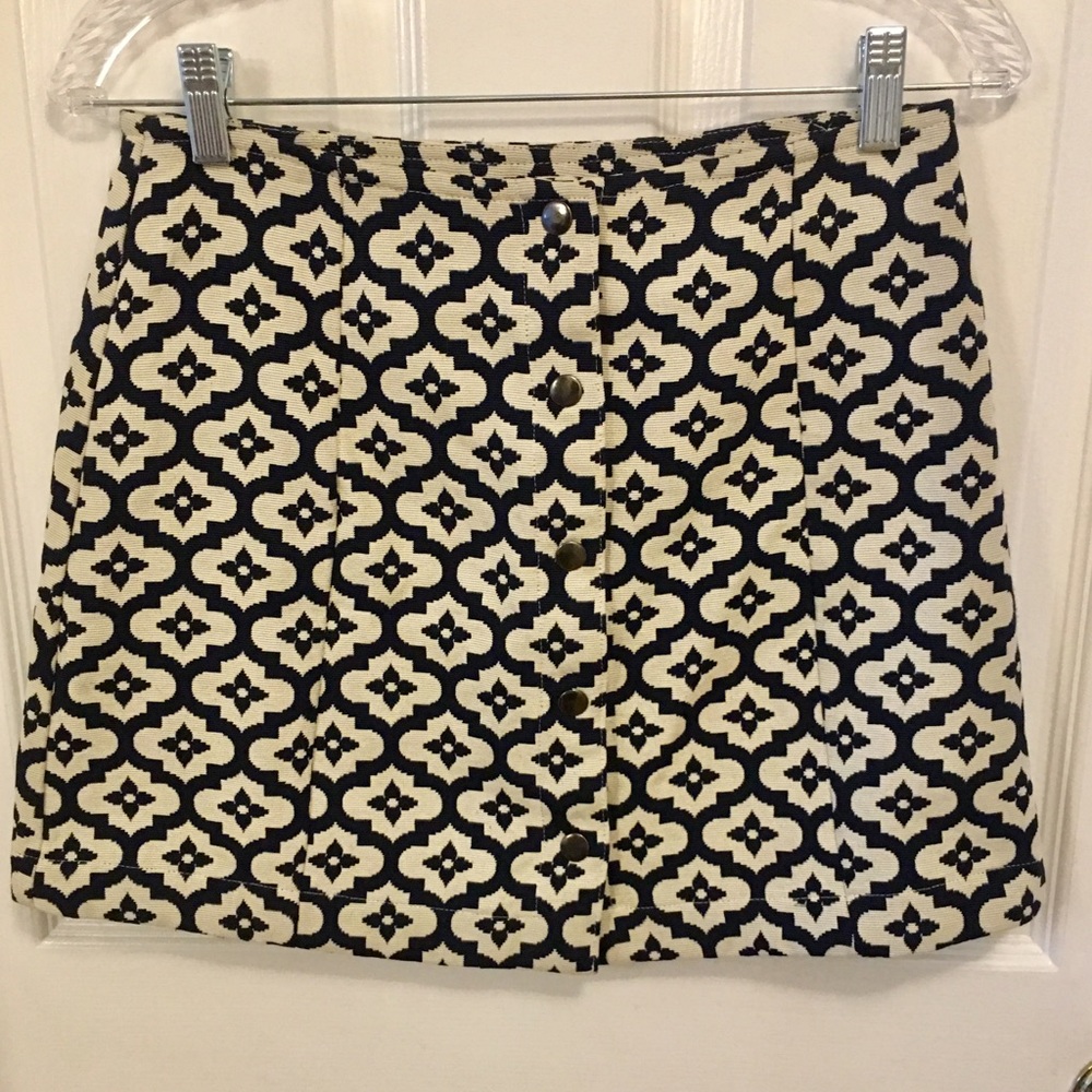 Topshop Snap-Front Skirt